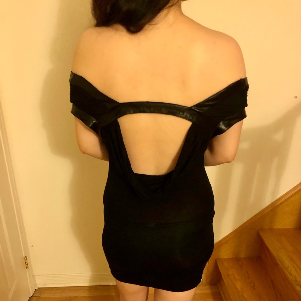 New Sean John Backless Dress in Black Size M/L